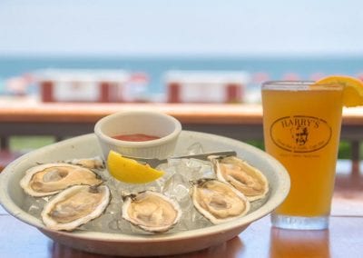 Harry's fresh oysters and beer