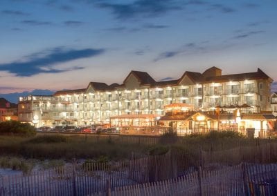 Cape May Hotel The Montreal Beach Resort at dusk