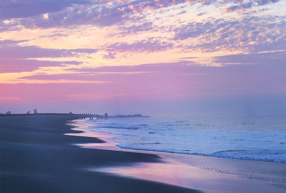 Atlantic Ocean at Dusk. Cape May NJ