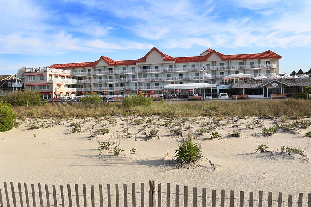 View of outside of Montreal Beach Resort Cape May